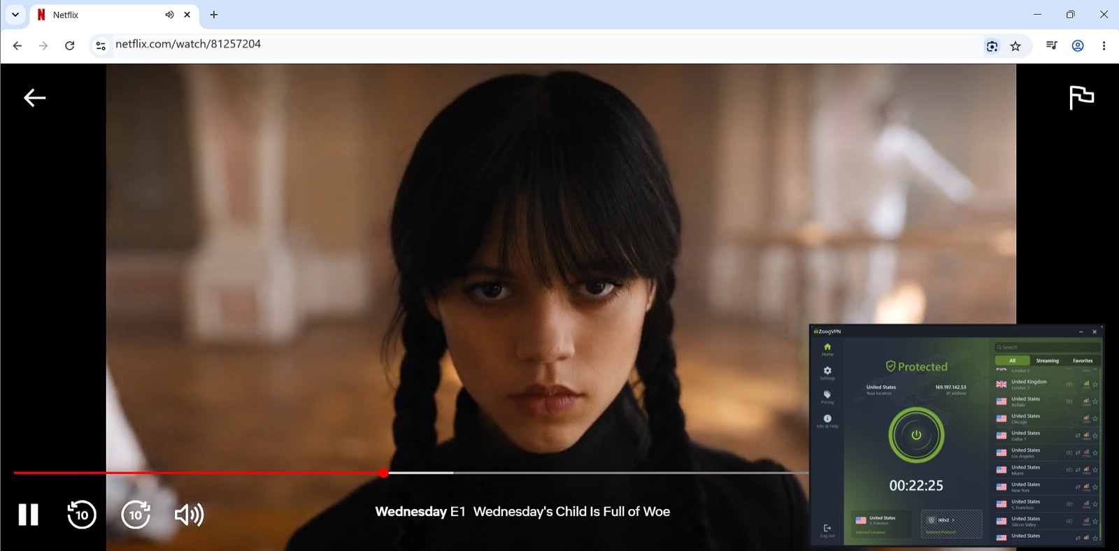 Netflix США — 22-я минута